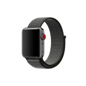 CoverZone Apple Watch 42-44 mm Siyah İçi Renkli Fabric Bilekli Kumaş Kayış Kordon
