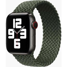 CoverZone Apple Watch 42 mm Braid Large Yeşil Kordon