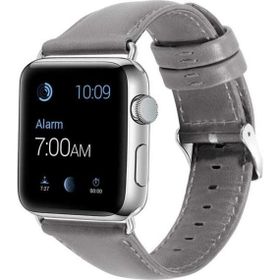 CoverZone Apple Watch 42 mm Gri Deri Kordon