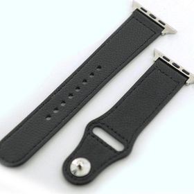 CoverZone Apple Watch 42 mm Kayış Siyah Deri Kordon