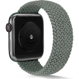 CoverZone Apple Watch 42 mm Knitting Braid Small Koyu Yeşil Kordon