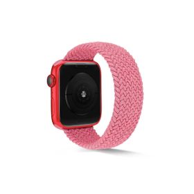 CoverZone Apple Watch 42 mm Knitting Braid Small Pembe Kordon