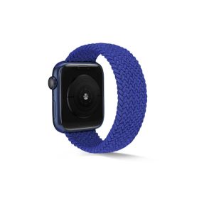 CoverZone Apple Watch 42 mm Medium Knitting Braid Mavi Kordon