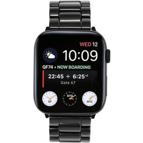 CoverZone Apple Watch 42 mm Metal Seramik Siyah Kordon