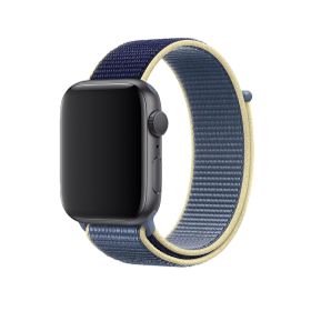 CoverZone Apple Watch 42 mm Uyumlu Alaska Mavi Spor Loop Kordon