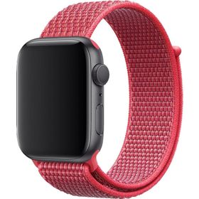 CoverZone Apple Watch 42 mm Uyumlu Frambuaz Spor Loop Kordon