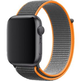 CoverZone Apple Watch 42 mm Uyumlu Kaya Turuncu Spor Loop Kordon