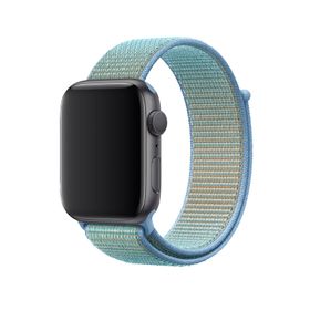 CoverZone Apple Watch 42 mm Uyumlu Mavi-Kantaron Spor Loop Kordon