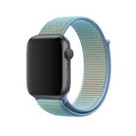 CoverZone Apple Watch 42 mm Uyumlu Mavi-Kantaron Spor Loop Kordon