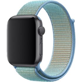 CoverZone Apple Watch 42 mm Uyumlu Mavi-Kantaron Spor Loop Kordon