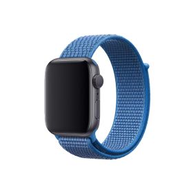 CoverZone Apple Watch 42 mm Uyumlu Mavi Spor Loop Kordon