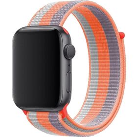CoverZone Apple Watch 42 mm Uyumlu Nota Turuncu Spor Loop Kordon