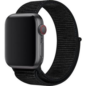 CoverZone Apple Watch 42 mm Uyumlu Siyah Spor Loop Kordon