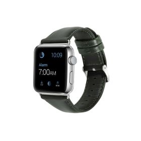 CoverZone Apple Watch 42 mm Yeşil Deri Kordon