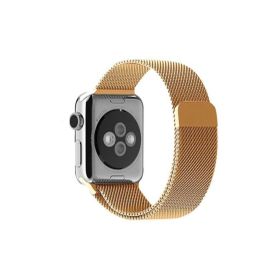 CoverZone Apple Watch 44 mm Mıknatıslı Metal Kayış Gold ENT Kordon
