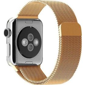 CoverZone Apple Watch 44 mm Mıknatıslı Metal Kayış Gold ENT Kordon