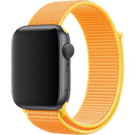 CoverZone Apple Watch 44 mm Uyumlu Güneş Sarısı Spor Loop Kordon