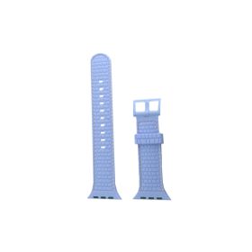 CoverZone Apple Watch 5 38-40 mm Uyumlu Delikli Vlahovic Dikişli Tokalı Lila Kordon