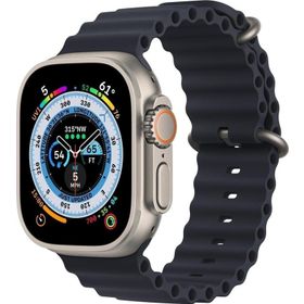 CoverZone Apple Watch 7 Okyanus Quintessential 41 mm Kabartmalı Metal Tokalı Midnight Kordon