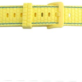 CoverZone Apple Watch 7 Uyumlu Delikli Vlahovic 41 mm Dikişli Tokalı Sarı Kordon