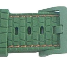 CoverZone Apple Watch 7 Uyumlu Delikli Vlahovic 45 mm Dikişli Tokalı Koyu Yeşil Kordon