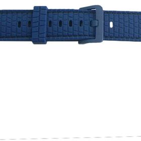 CoverZone Apple Watch 7 Uyumlu Delikli Vlahovic 45 mm Dikişli Tokalı Lacivert Kordon