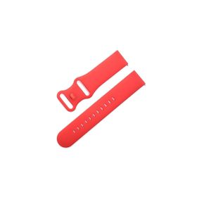 CoverZone Apple Watch 7 Uyumlu Kayış Yumuşak Çift Tokalı 41 mm Termoplastik Kırmızı Kordon