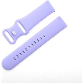 CoverZone Apple Watch 7 Uyumlu Kayış Yumuşak Çift Tokalı 41 mm Termoplastik Lila Kordon