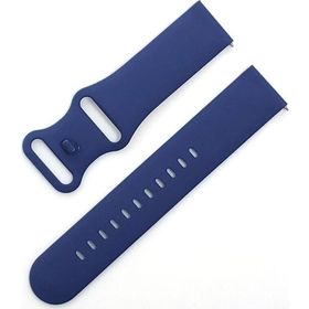 CoverZone Apple Watch 7 Uyumlu Kayış Yumuşak Çift Tokalı 41 mm Termoplastik Mavi Kordon