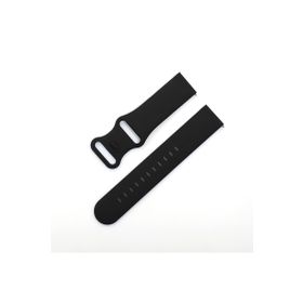 CoverZone Apple Watch 7 Uyumlu Kayış Yumuşak Çift Tokalı 41 mm Termoplastik Siyah Kordon