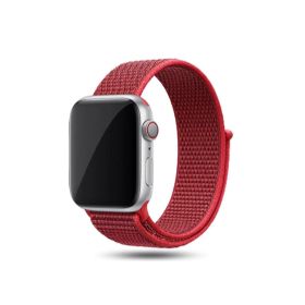 CoverZone Apple Watch New Red 44 mm Bilekli Kumaş Kordon