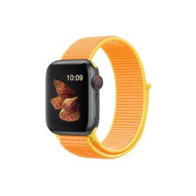 CoverZone Apple Watch Sarı Turuncu 38-40 mm Bilekli Fabric Kumaş Kordon