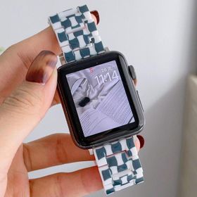 CoverZone Apple Watch Ultra Uyumlu Metal Toka Tasarımlı 49 mm Double Color Desenli Mavi Beyaz Kordon