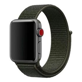 CoverZone Apple Watch Yeşil Fabric 42-44 mm Bilekli Kumaş Kayış Kordon