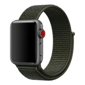 CoverZone Apple Watch Yeşil Fabric 42-44 mm Bilekli Kumaş Kayış Kordon
