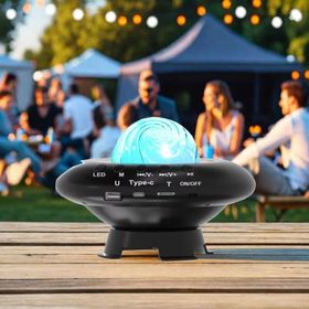 CoverZone CH-M26 Galaksi Gökyüzü Yıldızları Yansıtan Gece Lambası Bluetooth Hoparlör