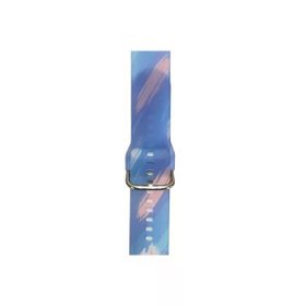 CoverZone Galaxy Gear S3 46 mm Uyumlu Renkli Desenli Erstwhile Blue Sky Kayış Kordon