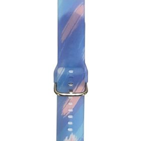 CoverZone Galaxy Gear S3 46 mm Uyumlu Renkli Desenli Erstwhile Blue Sky Kayış Kordon