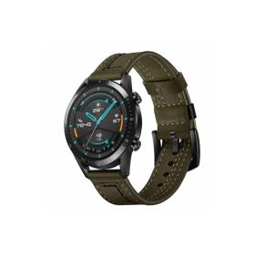 CoverZone Galaxy Gear S3 Yeşil Deri Kordon