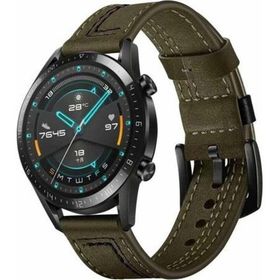 CoverZone Galaxy Gear S3 Yeşil Deri Kordon