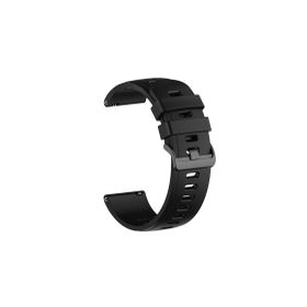 CoverZone Galaxy Watch 3 Uyumlu 41 mm Solid Color Spor Kayış Termoplastik Siyah Kordon