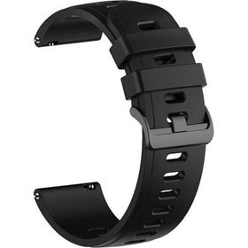 CoverZone Galaxy Watch 3 Uyumlu 41 mm Solid Color Spor Kayış Termoplastik Siyah Kordon