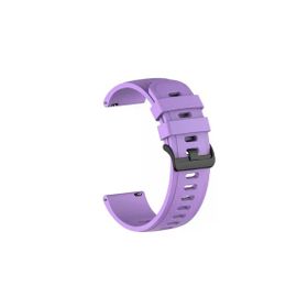 CoverZone Galaxy Watch S4 Uyumlu 42 mm Solid Color Spor Kayış Termoplastik Lila Kordon
