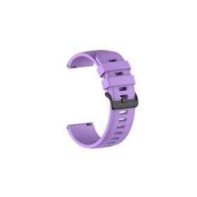 CoverZone Galaxy Watch S4 Uyumlu 42 mm Solid Color Spor Kayış Termoplastik Lila Kordon