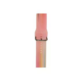 CoverZone Huawei GT2 46 mm Renkli Desenli Erstwhile Rainbow Pink Kayış Kordon