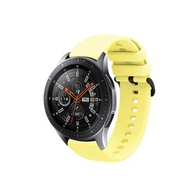 CoverZone Huawei Watch GT 3 Pro 46 mm Uyumlu Termoplastik Perforated Sarı Kayış Kordon