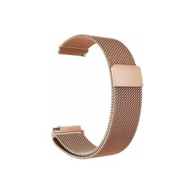 CoverZone Huawei Watch GT 3 Pro Uyumlu 46 mm Hasır Metal Orgulu Rose Gold Kordon