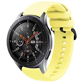 CoverZone Huawei Watch GT2 46 mm Uyumlu Kayış Termoplastik Perforated Sarı Kordon