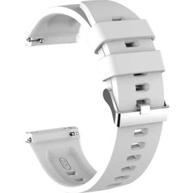 CoverZone Huawei Watch GT3 Pro Uyumlu 46 mm Çapraz Silikon Kayış Beyaz Kordon