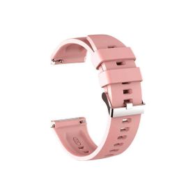 CoverZone Huawei Watch GT3 Pro Uyumlu 46 mm Çapraz Silikon Kayış Pembe Kordon